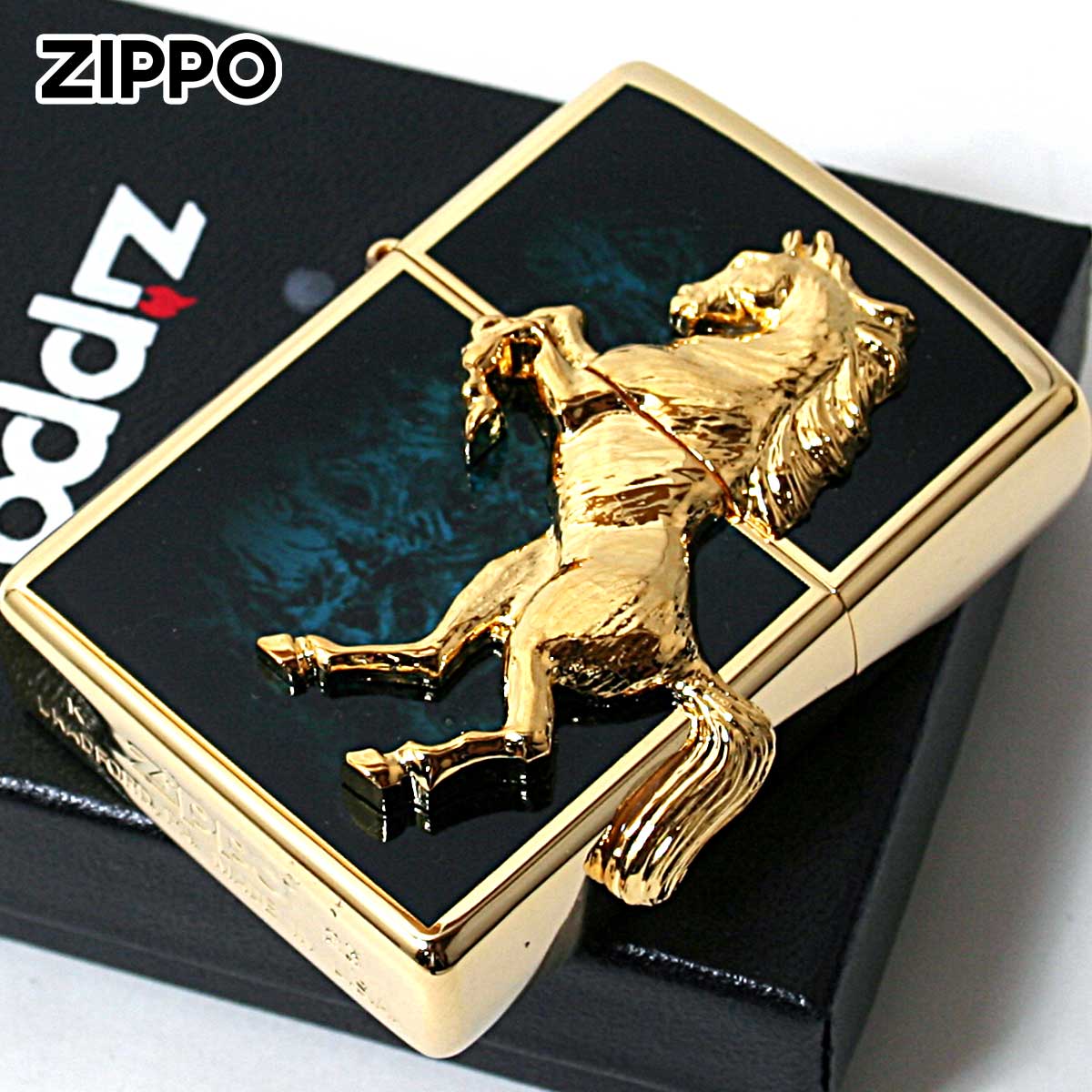 楽天市場】Zippo ジッポライター 馬 ホース 2面連続メタル ウイニング