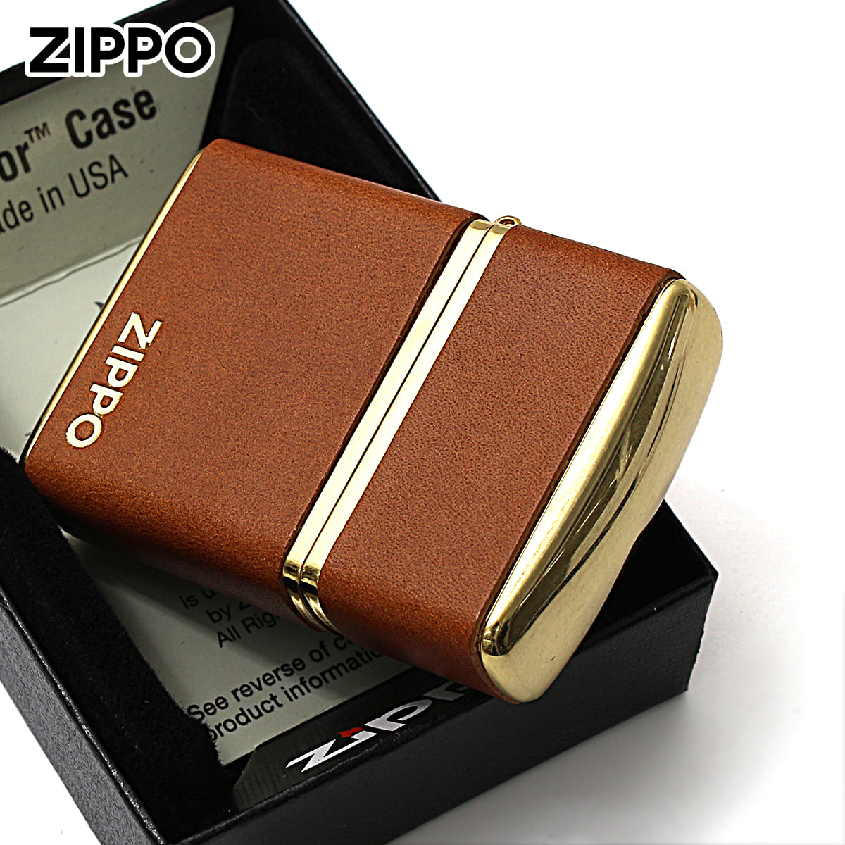 楽天市場】Zippo ジッポライター アーマー 革巻き 牛革 ジッポ ロゴ
