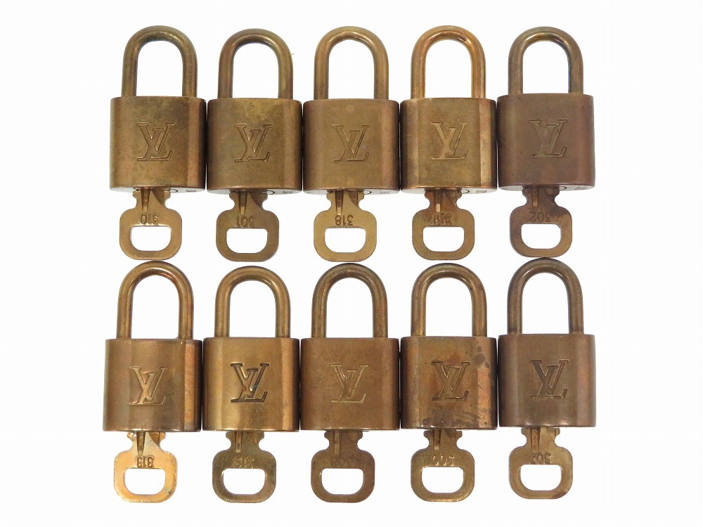 LOUIS VUITTON パドロック 南京錠 6個セット ルイヴィトン・LOUIS