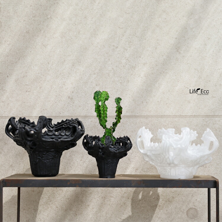 楽天市場】植木鉢 3Dプリンター製 KAENポット（縄文火焔土器型