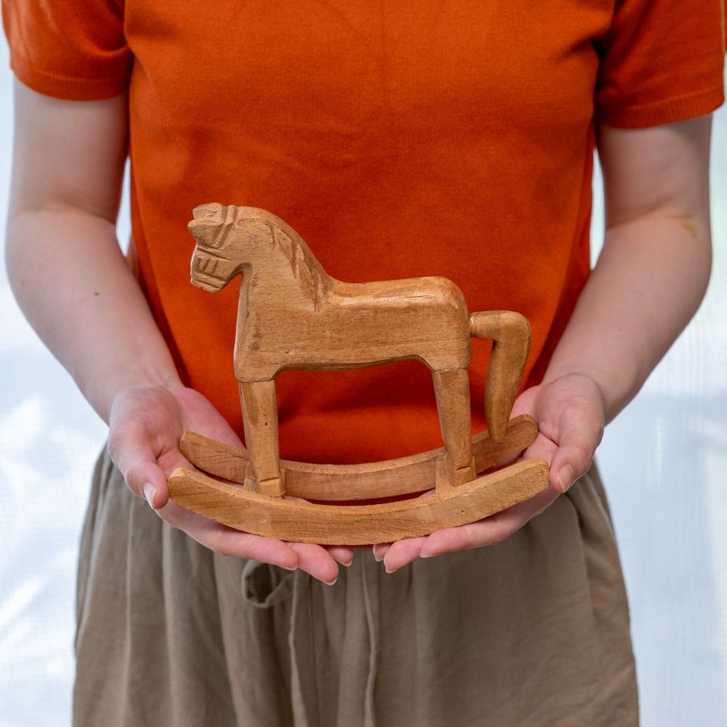 楽天市場】ウッドロッキングホース ロッキングホース 木馬 ゆらゆら