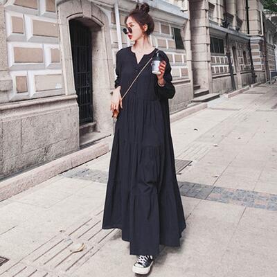 楽天市場】ティアード ワンピース ロングワンピ レディース 袖あり