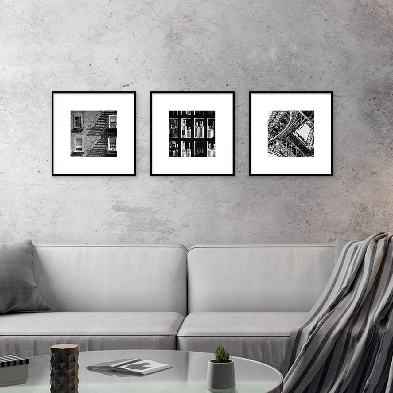 楽天市場】正方形 3枚 セット / 42cm フレーム付き 高級紙・高品質印刷