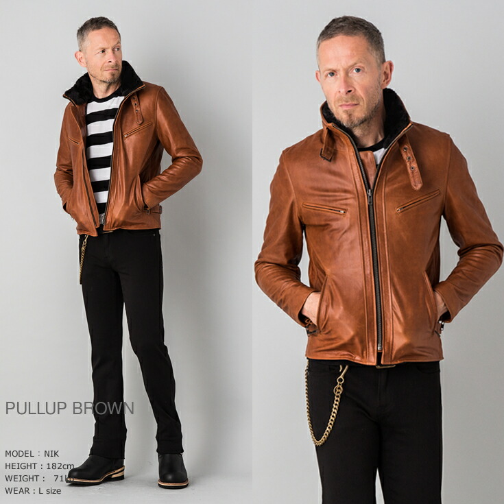 楽天市場】【50%OFFクーポン】Liugoo Leathers 本革 襟ボアハイネック