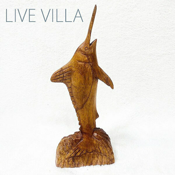 楽天市場】木彫り カジキ 魚 サカナ さかな フィッシュ 木 ウッド 置物