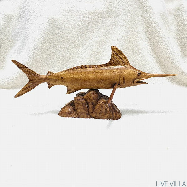 楽天市場】木彫り カジキ 魚 サカナ さかな フィッシュ 置き物