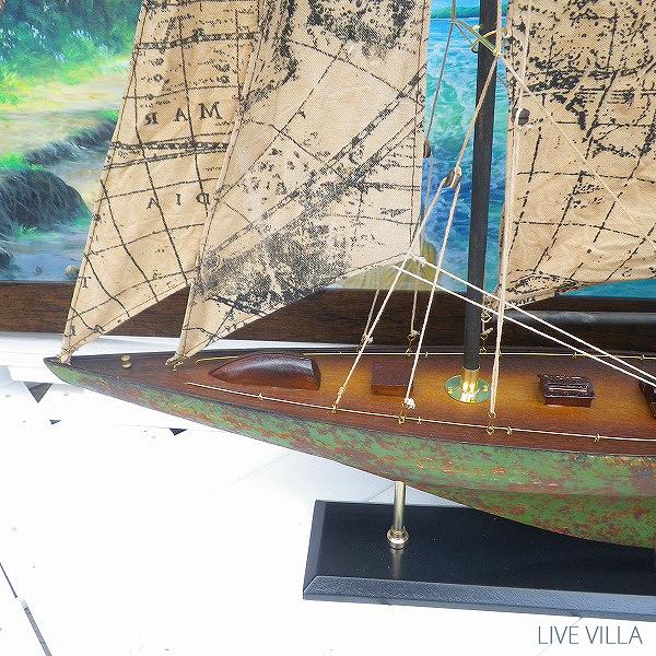 アンティーク イタリア製 手描き木製 帆船 クイーン1817 楽天市場