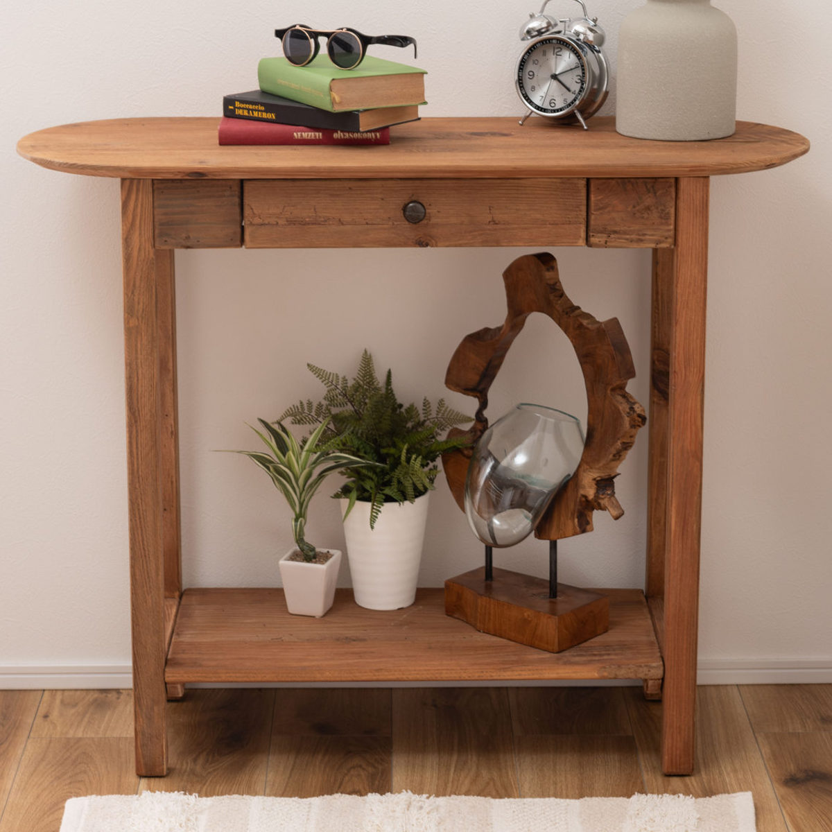 楽天市場】コンソール 幅95cm 引出し付 パイン古材 ヴィンテージ