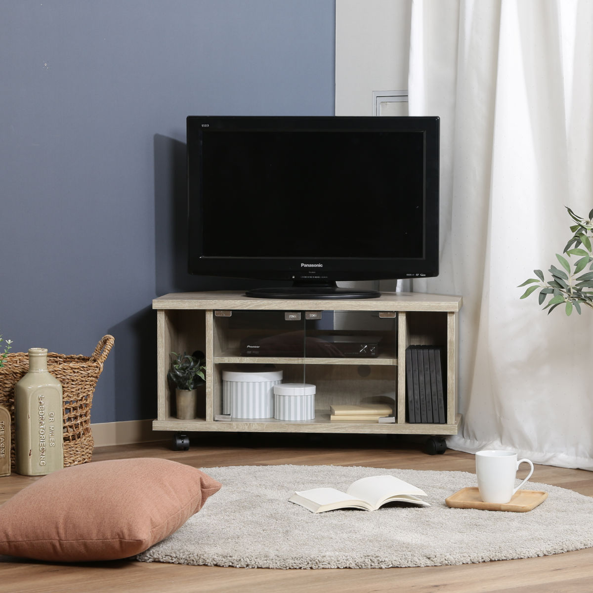 楽天市場】テレビ台 幅78.5cm コーナー型 北欧風 シンプルデザイン