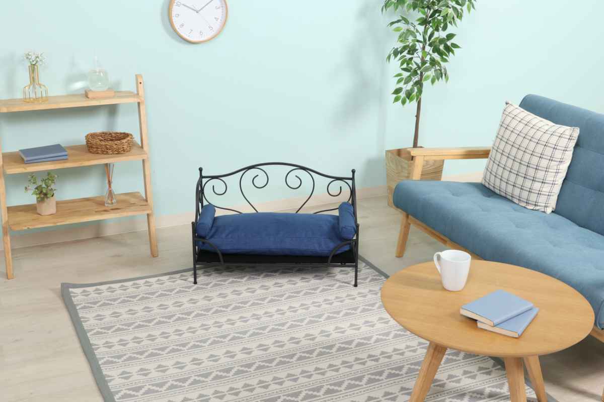 楽天市場】ペットベッド 幅69.5cm スチールフレーム クッション