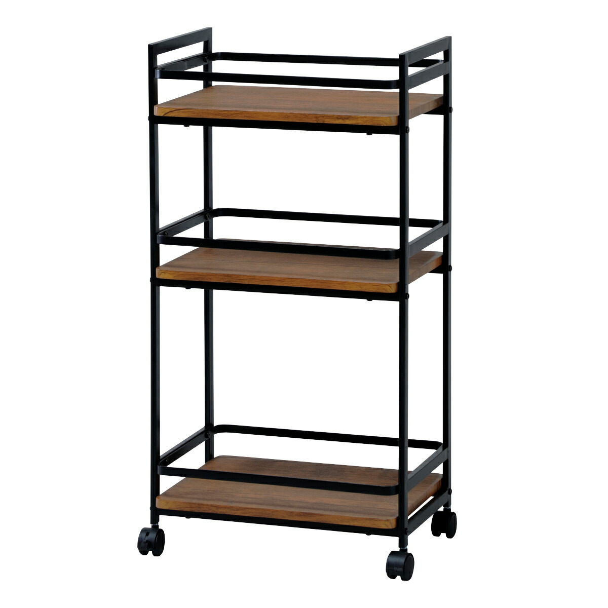 楽天市場】キッチンワゴン 幅43.5cm 3段 ヴィンテージ調 （ キッチン