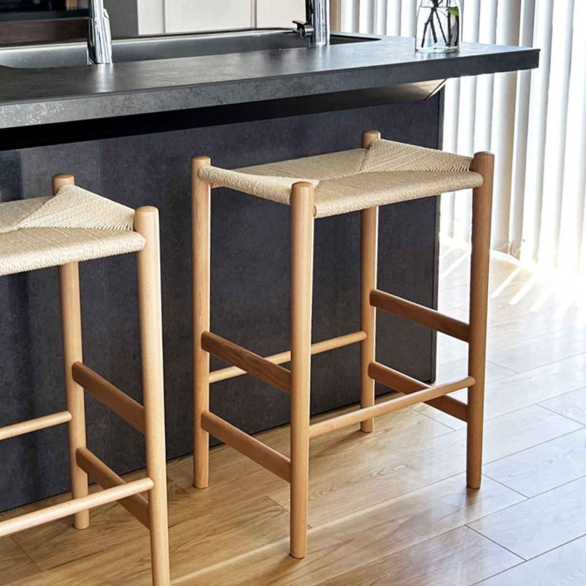 楽天市場】スツール 高さ69cm ペーパーコード リボーンハイスツール