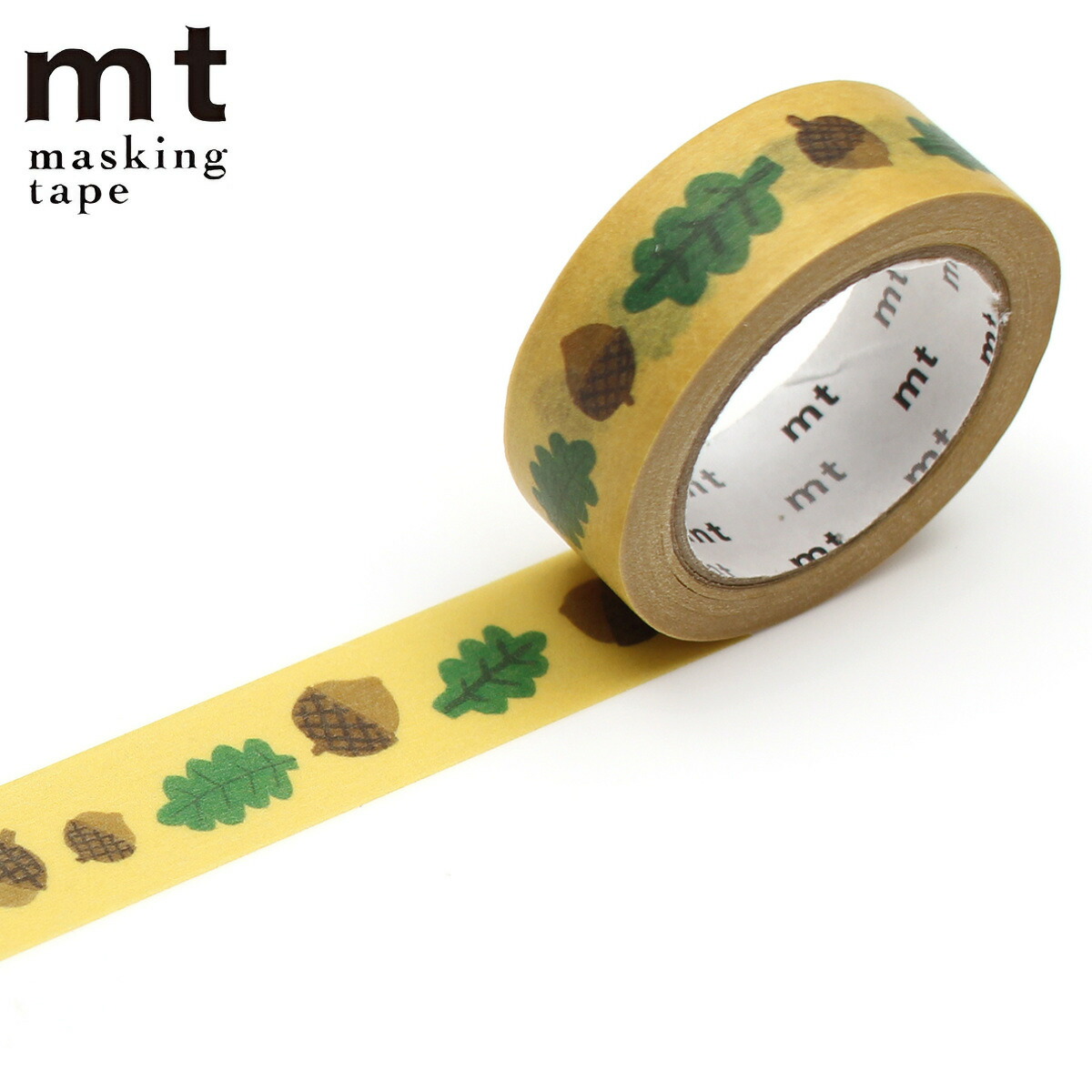 楽天市場】マスキングテープ mt Donna Wilson 葉っぱとどんぐり 15mm