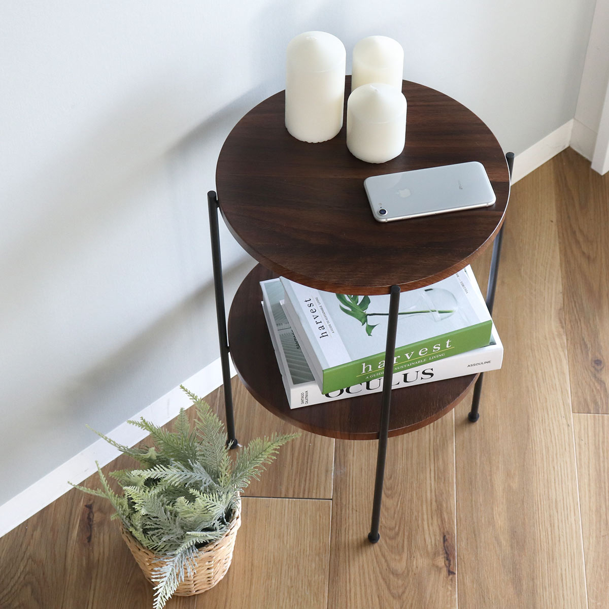 楽天市場】【アウトレット】 サイドテーブル 高さ52cm 2段 ラック