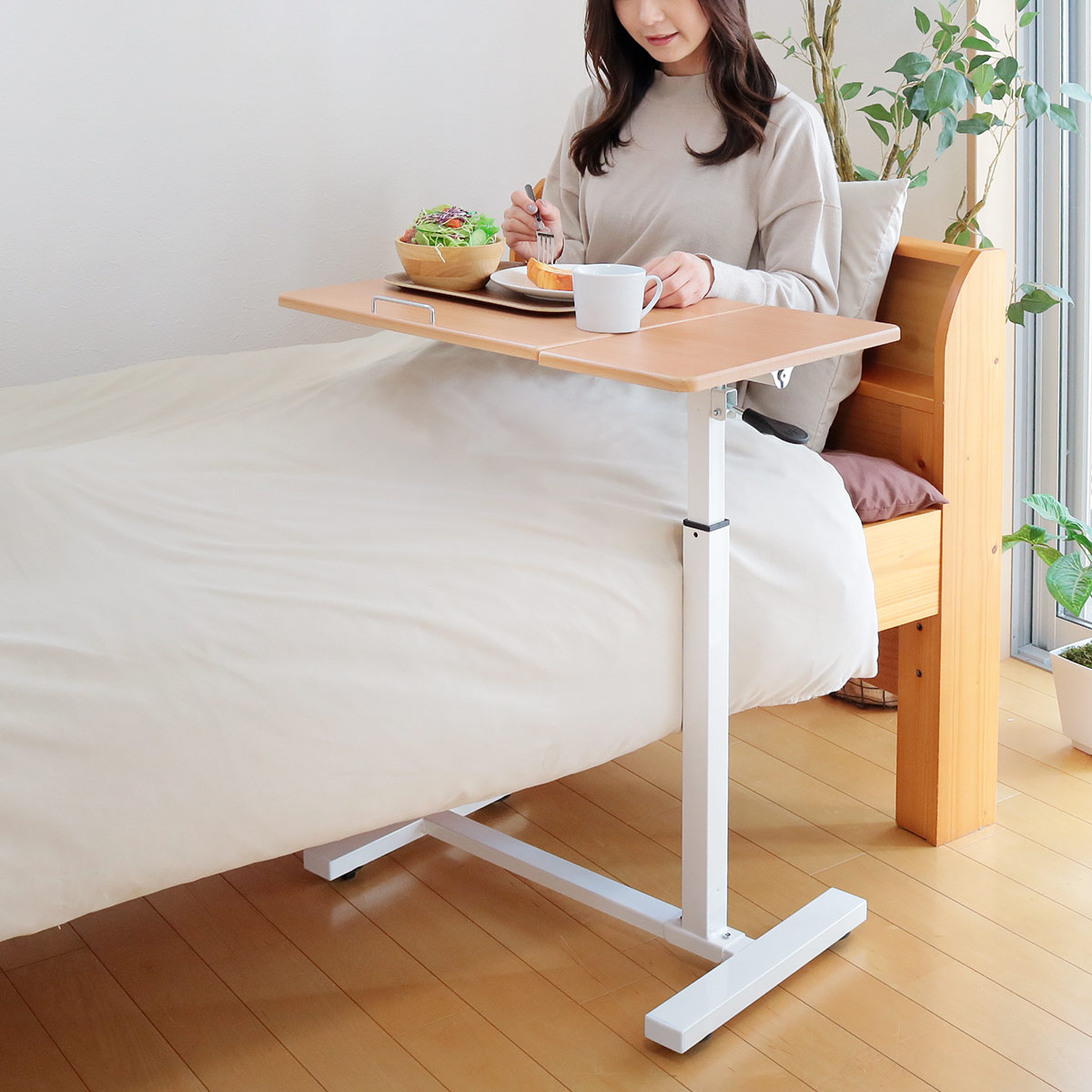 楽天市場】サイドテーブル 高さ63〜82.5cm 高さ調節 角度調整 昇降