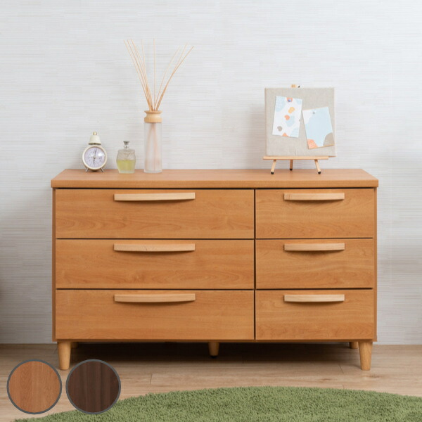 M2821-125-90】棚付き収納チェスト 3段6杯 M2821-125-90】棚付き