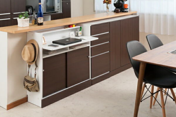 楽天市場】カウンター下収納 幅90cm キャビネット 北欧風 Face