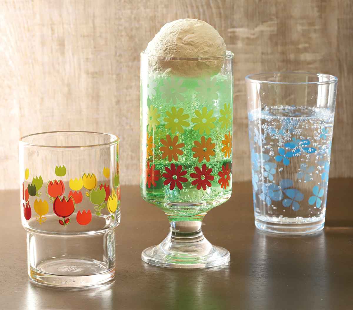 楽天市場】グラス 250ml スタックグラス 昭和のプリントグラス ガラス