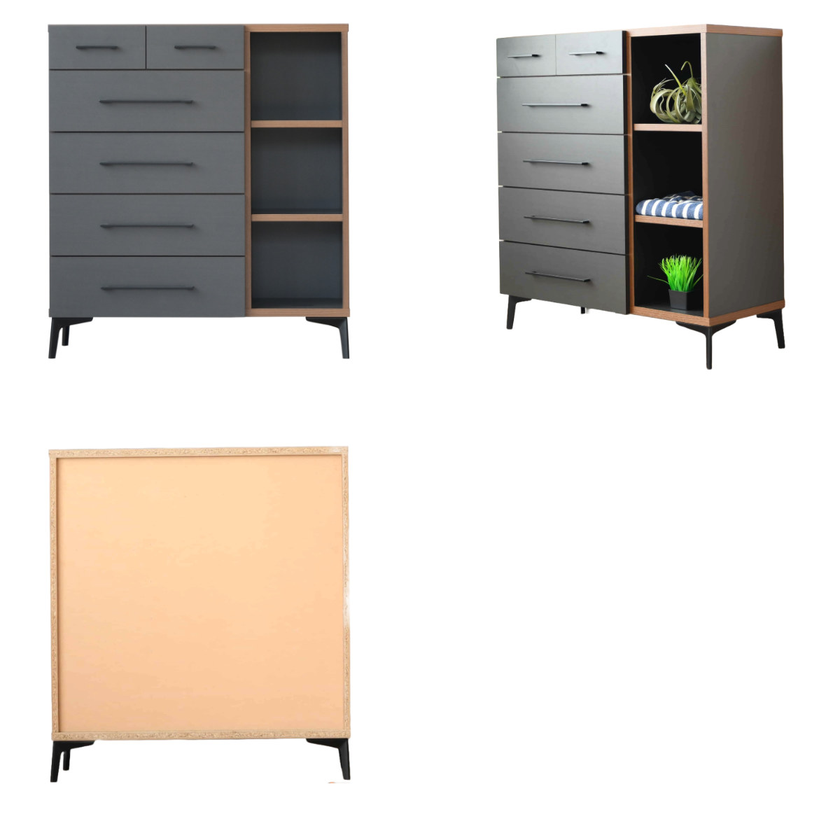 楽天市場】チェスト 5段 モダンヴィンテージ 日本製 幅90cm （ たんす