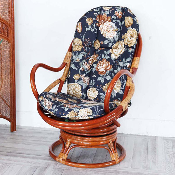 ラタン 藤の回転式椅子 アンティーク 【公式通販】