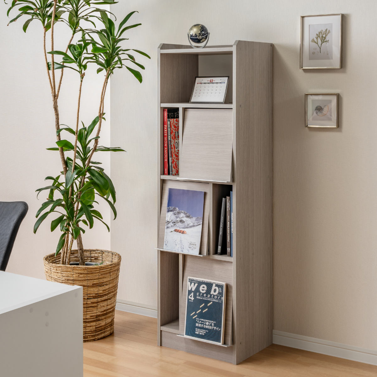 楽天市場】ディスプレイラック 幅45cm フラップ扉 ツートンカラー 日本