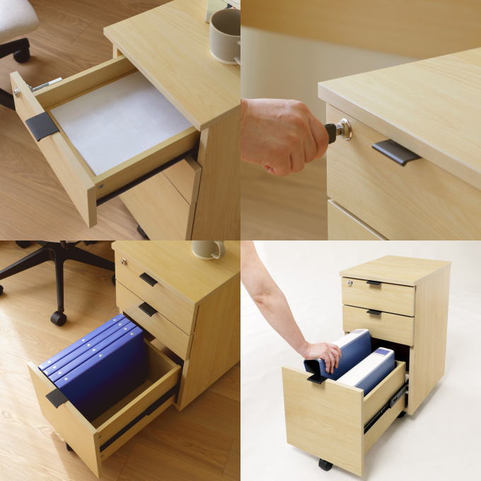 楽天市場】【本日ポイント5倍】デスクワゴン キャスター付き ワゴン