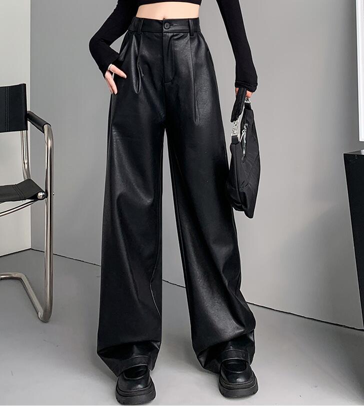 楽天市場】レザーパンツ レディース 革パン PUレザー フェイクレザー