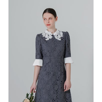 楽天市場】レジャ Leja 花柄レースカラースパンコール刺繍Aラインフレ