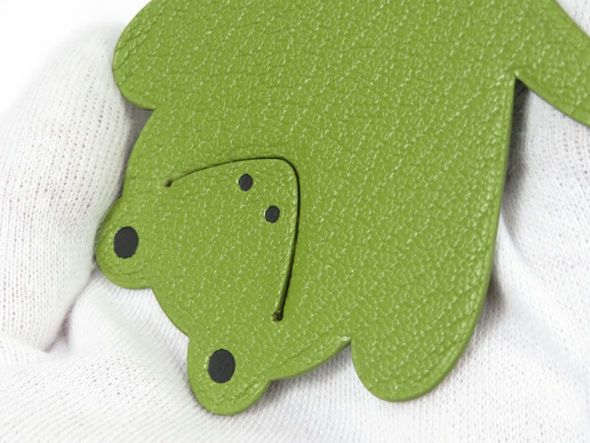 HERMES 美品 エルメス ピカブック うさぎ ラビット ブックマーク 革