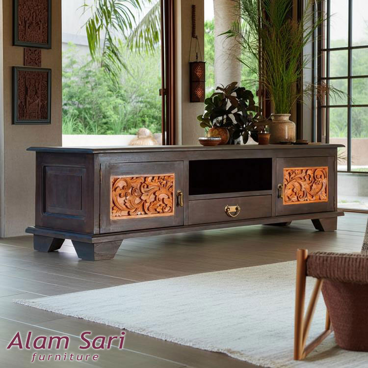 楽天市場】【最大1万円OFFクーポン】アジアン家具 ローボード テレビ
