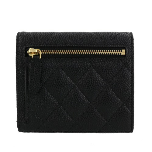 楽天市場】シャネル CHANEL 三つ折り財布 マトラッセ ブラック AP0231