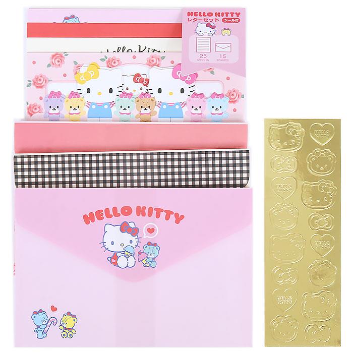 平成レトロ サンリオ キティ ハローキティ 薔薇 レターセット ハロー