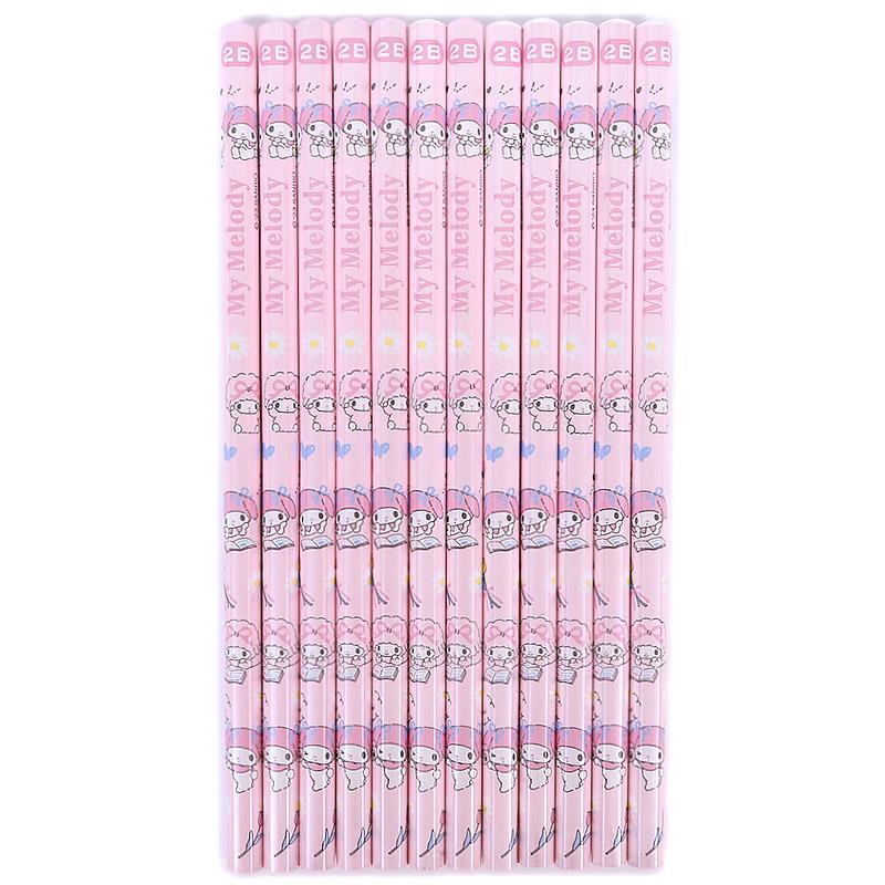 楽天市場】マイメロディ かきかた鉛筆 2B 12本セット 6角軸 日本製