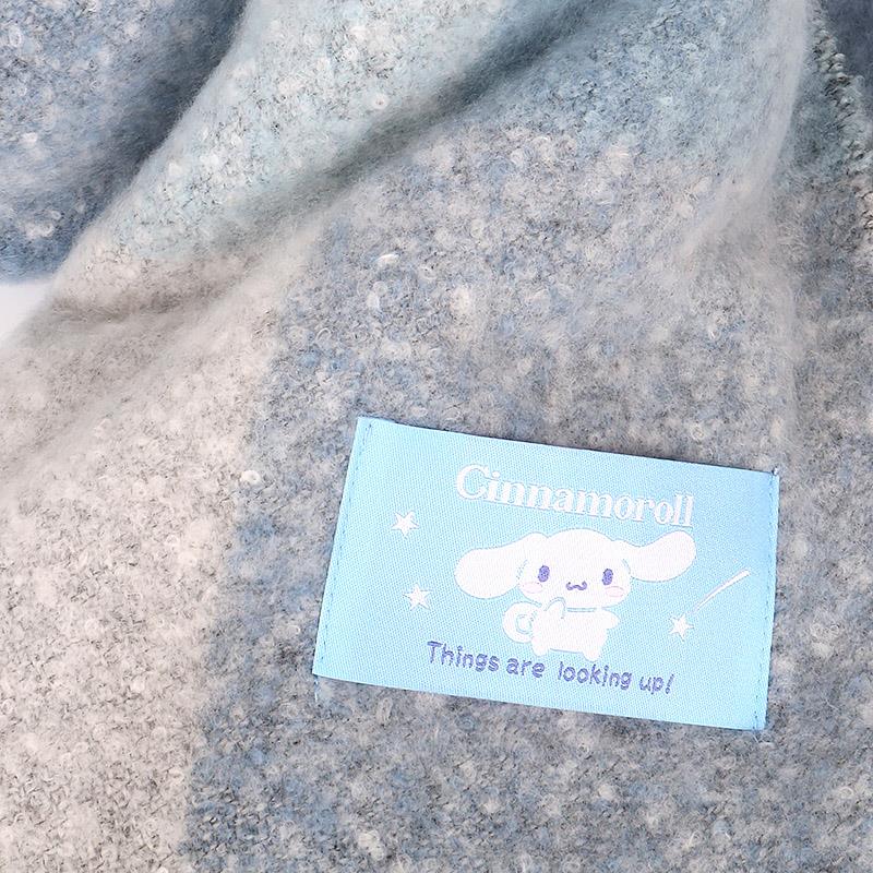 楽天市場】シナモロール マフラー チェック柄ボリュームマフラー