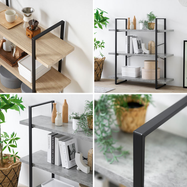 楽天市場】オープンシェルフ オープンラック 3段 スチールラック