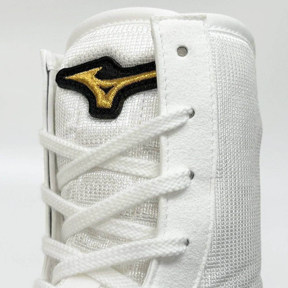 Mizuno ボクシングシューズ ホワイト/ゴールド Mizuno ボクシング