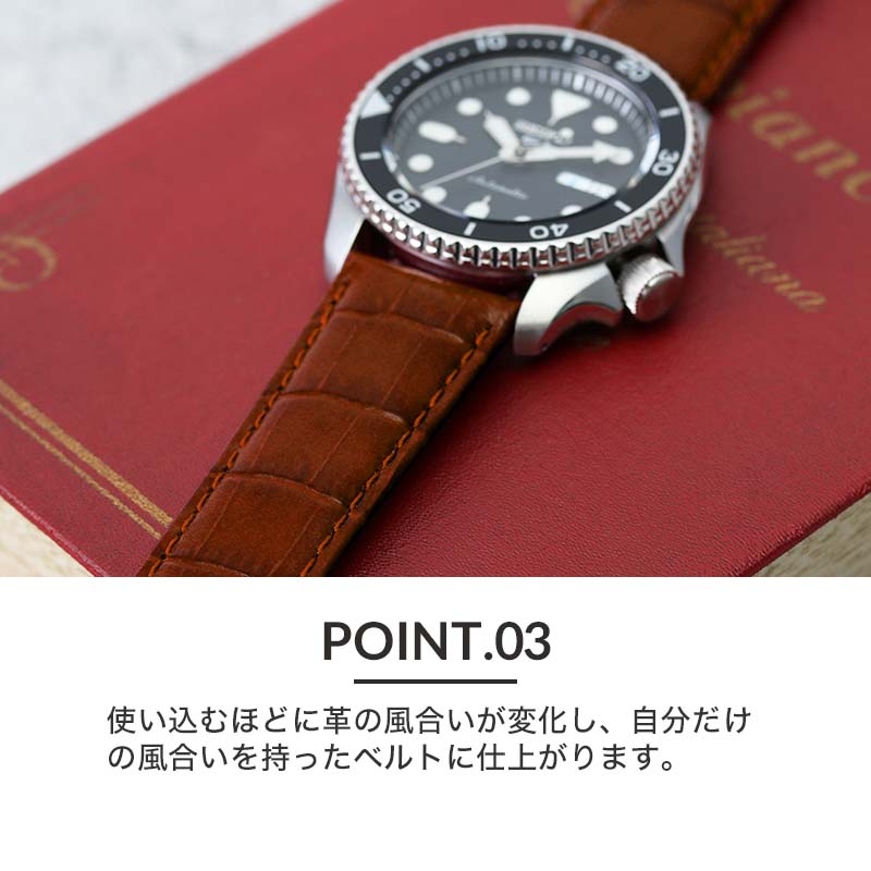 楽天市場】【セイコー5 対応】強力 撥水 レザー SEIKO 5 腕時計 替え