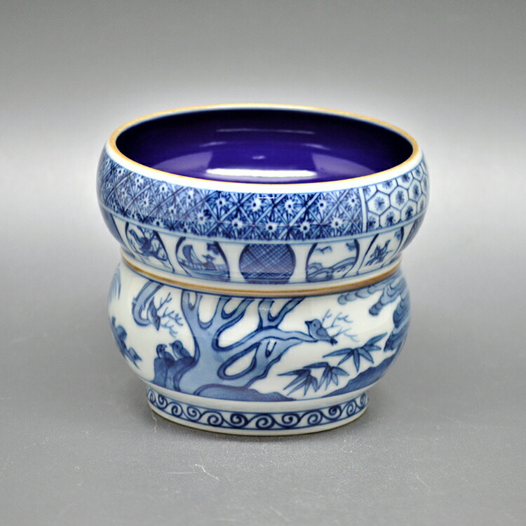 染付 山水 水指 茶道具 茶碗 抹茶碗 染付 山水 水指 茶道具 茶碗 抹茶碗