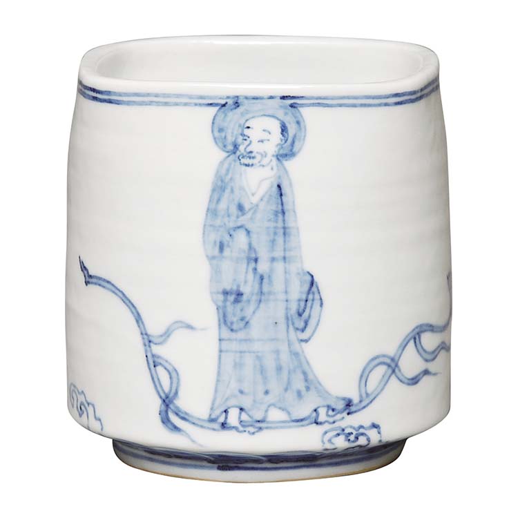 楽天市場】火入 染付羅漢四方 景徳鎮 王懐英作 煙草 莨 火入れ 茶道