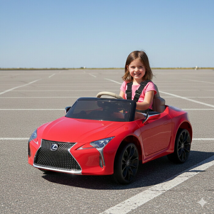 楽天市場】ミズタニ リモコン付き電動乗用玩具 レクサスLC500レッド