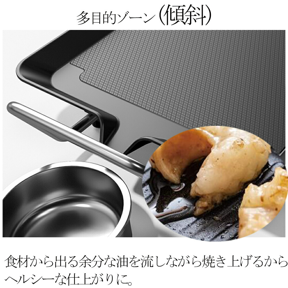 楽天市場】ホットプレート 焼肉プレート 波型プレート 電気グリル鍋