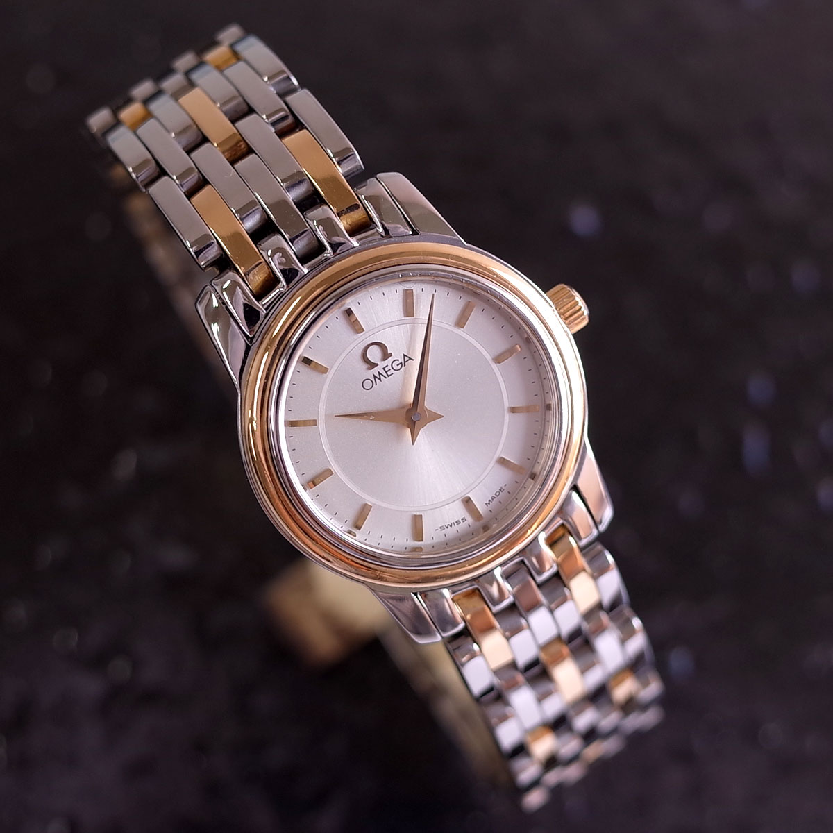 楽天市場】オメガ デビル プレステージ YG/SS コンビ ブレスレット