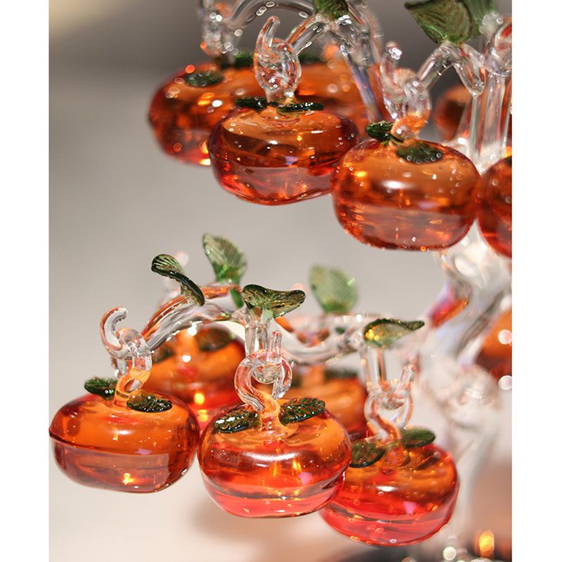 楽天市場】k9クリスタルガラス 水晶置物 柿 水晶樹 クリスタルツリー