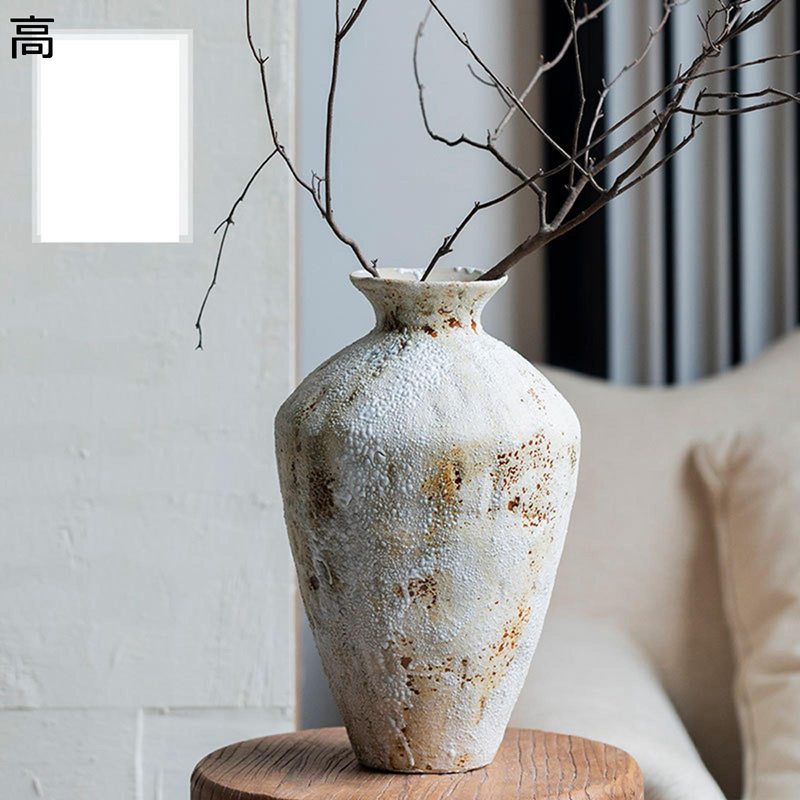 楽天市場】花瓶 土陶器 一輪挿し ヴィンテージ ダメージ 花器 花びん