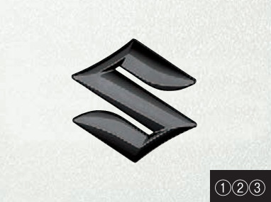 楽天市場】SUZUKI スズキ 純正 エンブレム ブラック フロントグリル用S