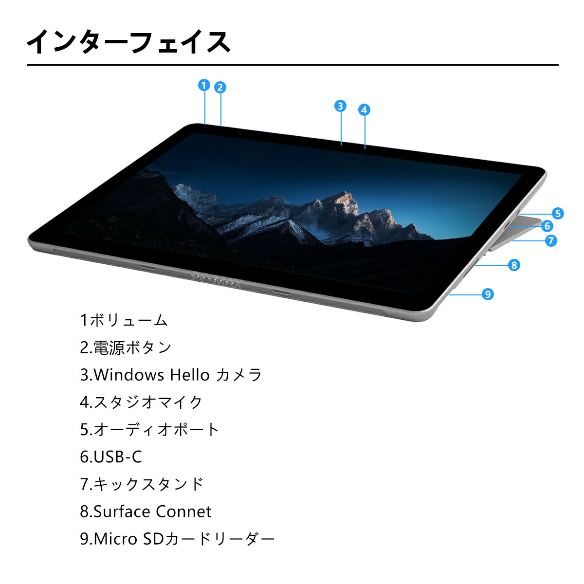 楽天市場】Microsoft Surface Go 10.8インチ Pentium 4415Y メモリ8GB