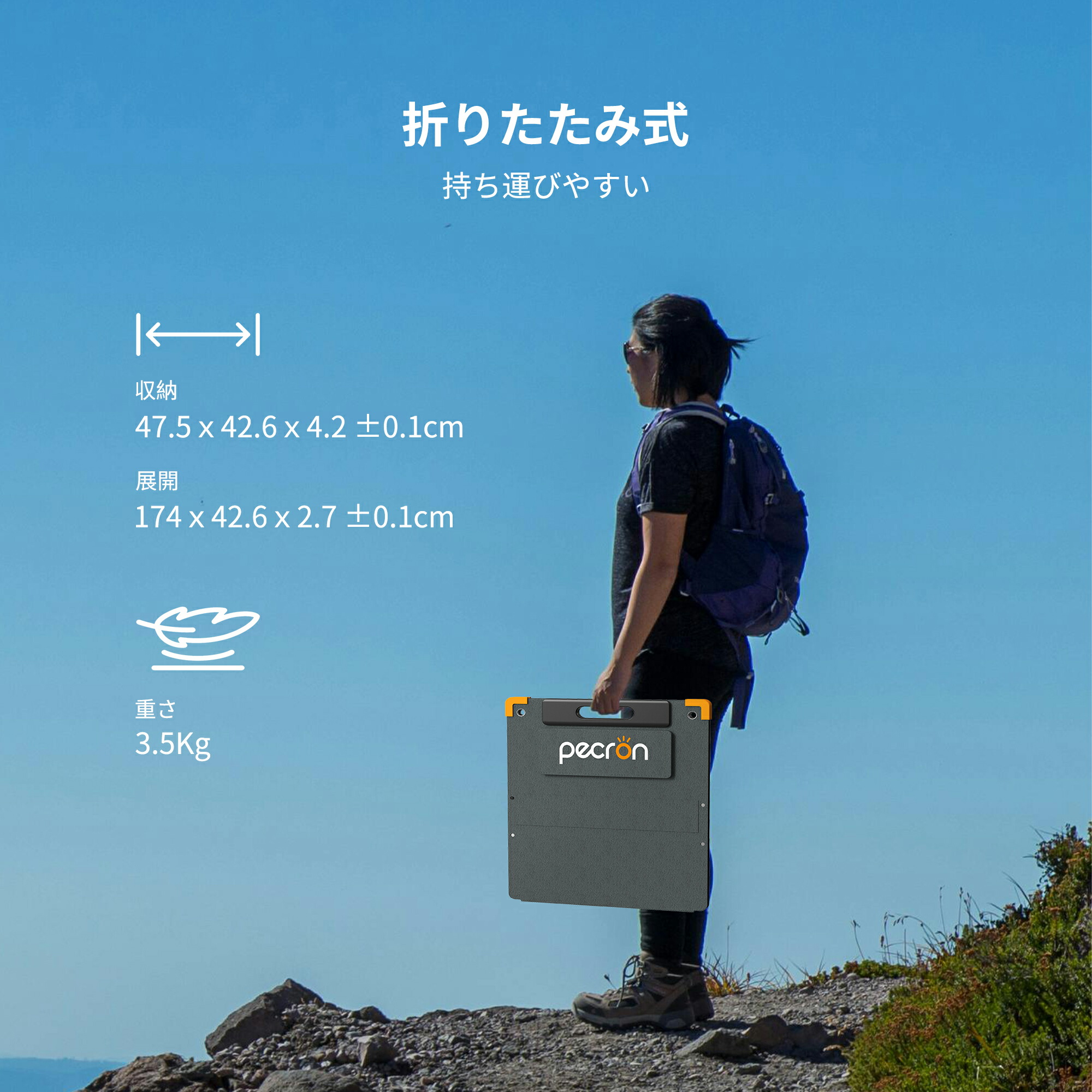 楽天市場】PECRON E600LFP ポータブル電源 ソーラーパネル セット