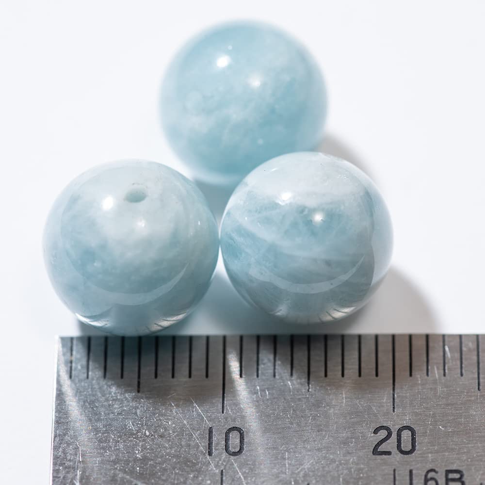 楽天市場】【国内検品済み】天然石 AAA アクアマリン 藍玉 10mm 3粒 S