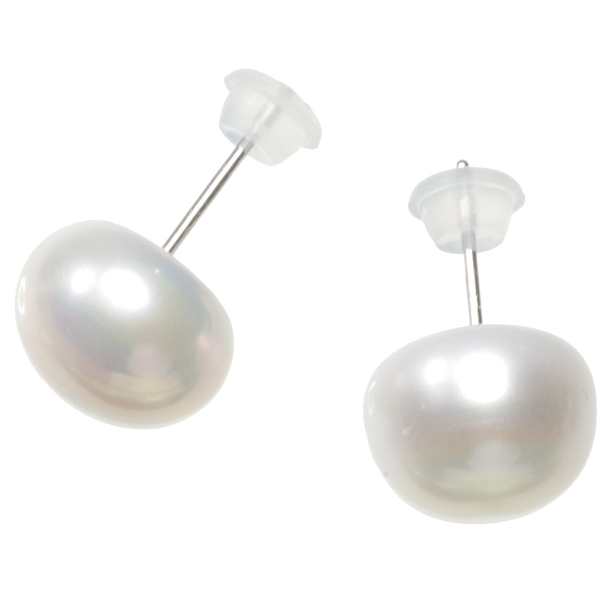 楽天市場】パール ピアス 高級 淡水真珠 大粒 スタッド ピアス 約10.0