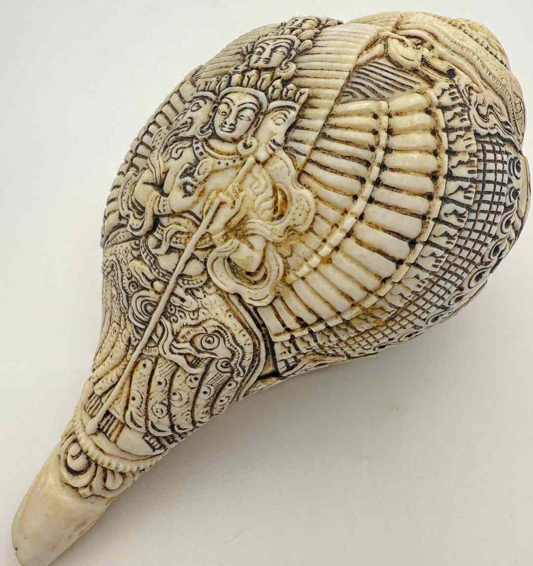 楽天市場】◇チベット密教法具 法螺貝（シャンカ）白傘蓋仏頂